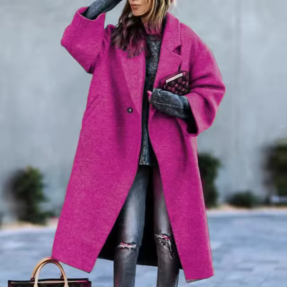 Levoire | Manteau D'Hiver Pratique Et Raffiné Rose fuchsia