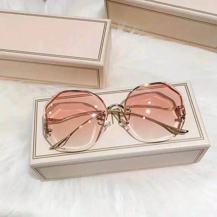 Levoire | Teintes Grande Taille Mode Sunglasses Pour Femmes Rose