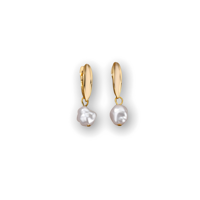 Levoire | Boucles D'Oreilles En Perles Dorées Élégantes