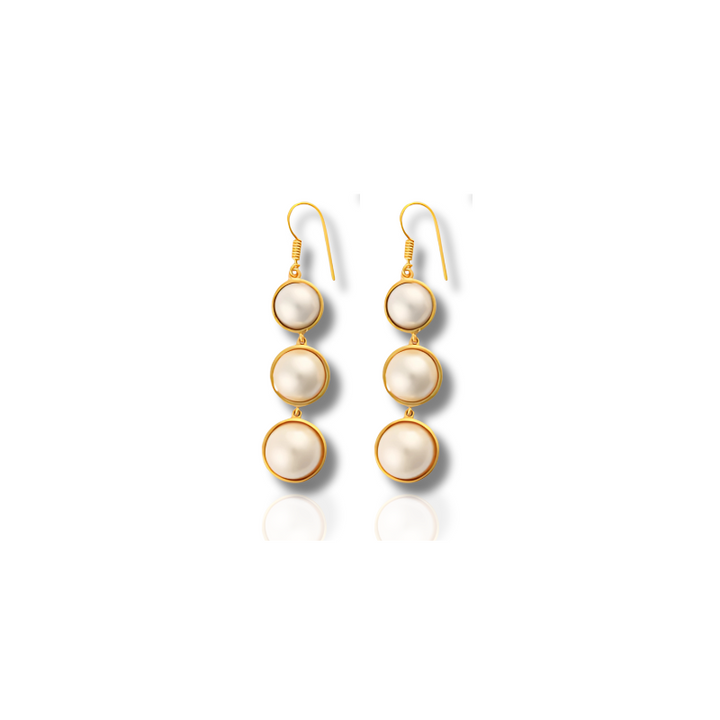 Levoire | Boucles D'Oreilles En Perles Blanches Or
