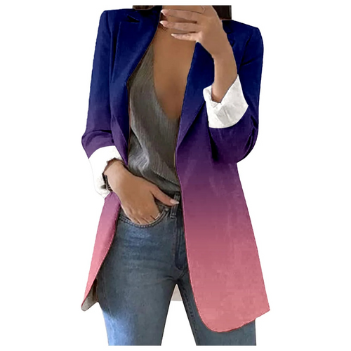 Levoire | Blazer Pour Femme Imprimé Dégradé Style Bureau