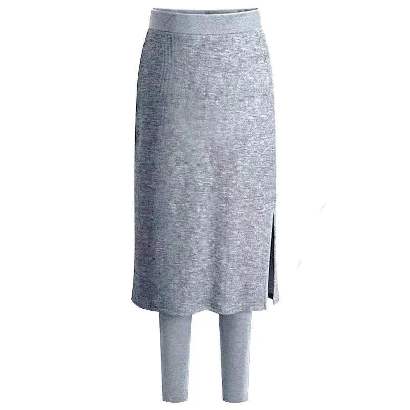 Levoire | Jupe Avec Leggings Intégrés Gris Clair
