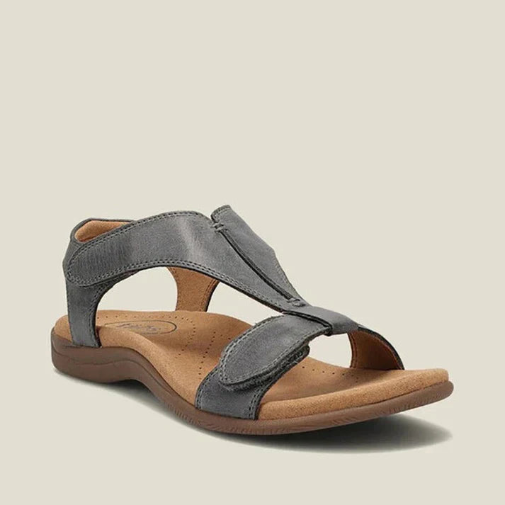 Levoire | Été 2023 Chaussures En Cuir Avec Sandales Réglables Gris
