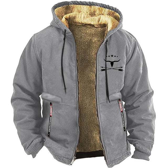 Levoire | Veste À Capuche En Polaire À Manches Longues Avec Fermeture Éclair Gris