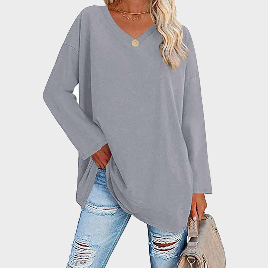 Levoire | Pullover Décontracté À Manches Longues Gris