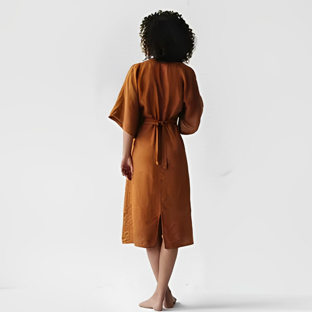 Levoire | Robe En Lin Léger Au Style Décontracté