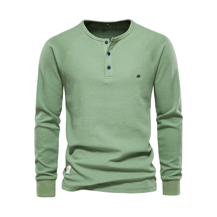 Levoire | Chemise Élégante À Manches Longues Pour Hommes Vert