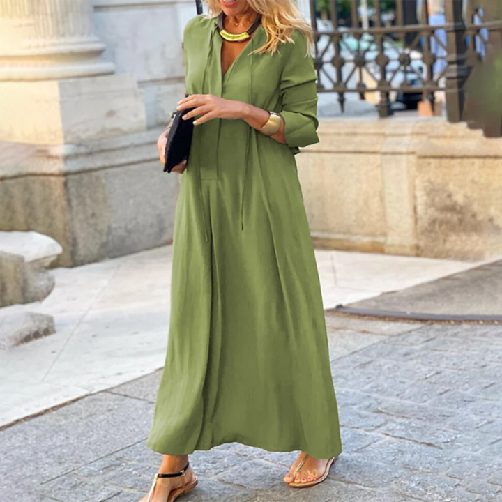 Levoire | Confortable Robe Maxi Décontractée Intemporelle, Légère & Élégante Légumes