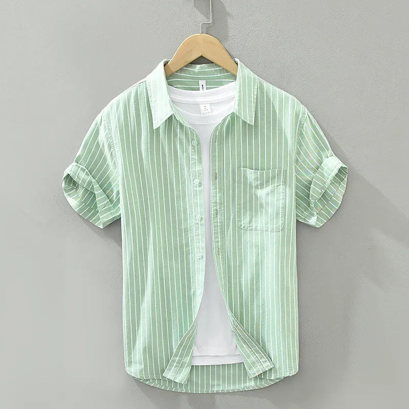 Levoire | Chemise À Rayures Decontractee Intemporelle Hommes