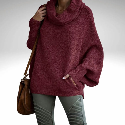 Levoire | Pull À Col Roulé À Manches Chauve-Souris Pull En Tricot Mode En Tricot Pour Femmes