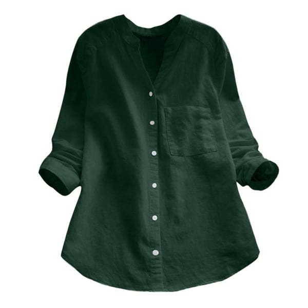 Levoire | Chemise À Boutons Et Poche Pour Femmes Vert