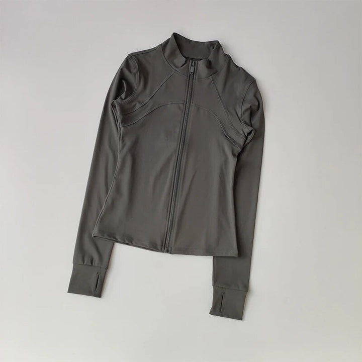 Levoire | Veste Légère À Zip Modélisante Pour Femmes Vêtements Actifs Gris