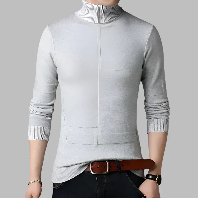 Levoire | Pull En Laine Élégant Pour Hommes Gris