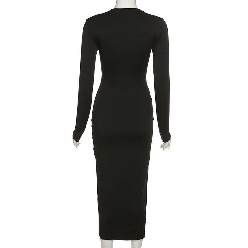 Levoire | Robe Maxi Croisée Fendue Élégante