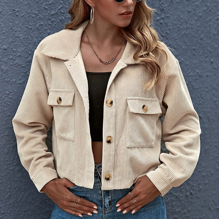 Levoire | Veste À Côtes Tendance Abricot