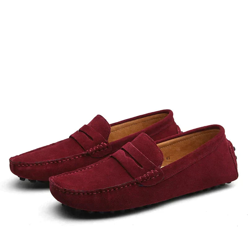 Levoire | Chaussures En Cuir Intemporelles Dans Un Style Italien Rot