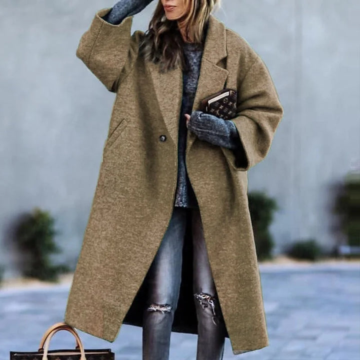 Levoire | Veste avec décolleté et élégance Khaki