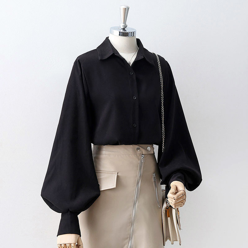 Levoire | Blouse Satinée Et Moderne Pour Femmes Noir S