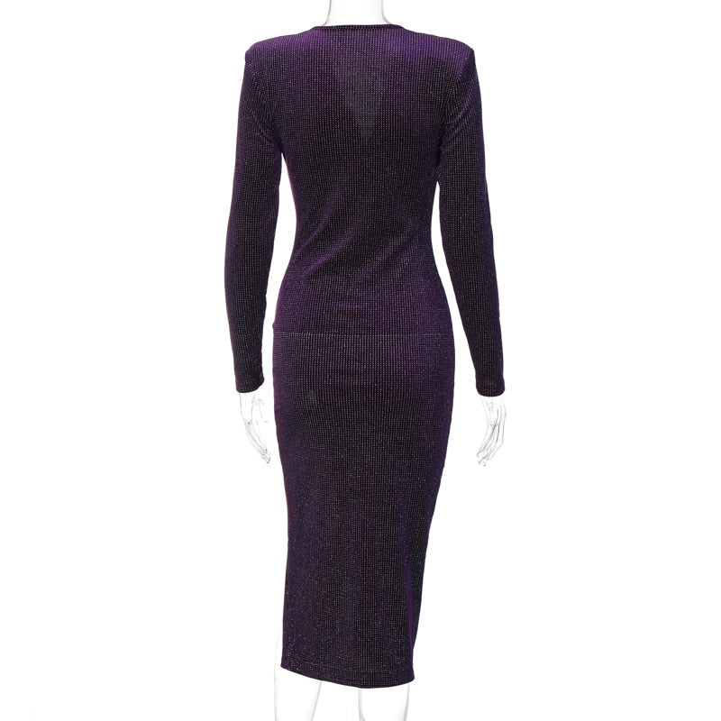 Levoire | Robe À Manches Longues V Avec Ventilation Latérale