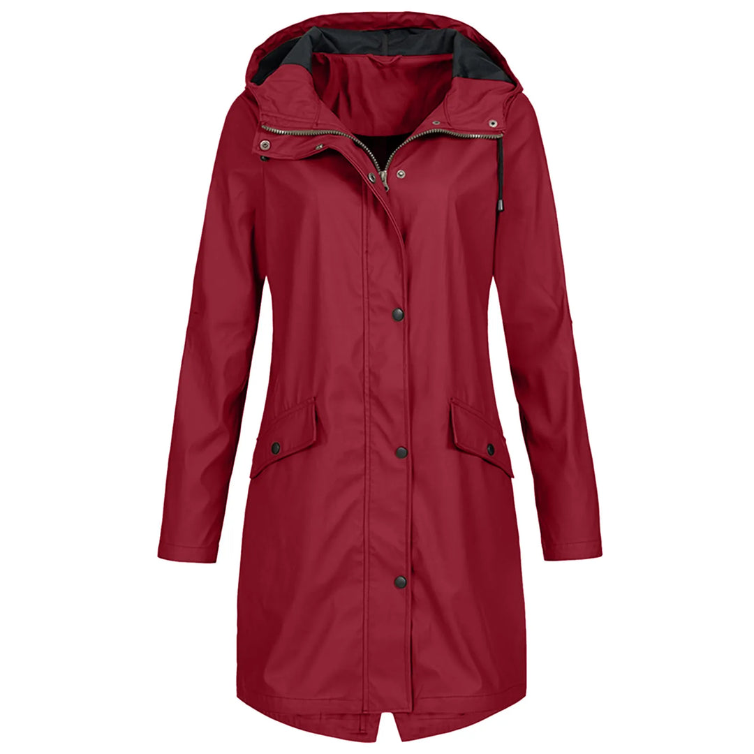 Levoire | Veste De Pluie Imperméable Avec Capuche Rot