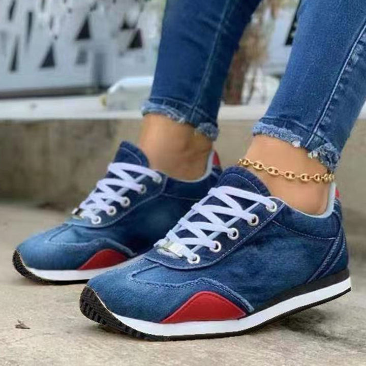 Levoire | Chaussures En Denim Pour Femmes Bleu marine