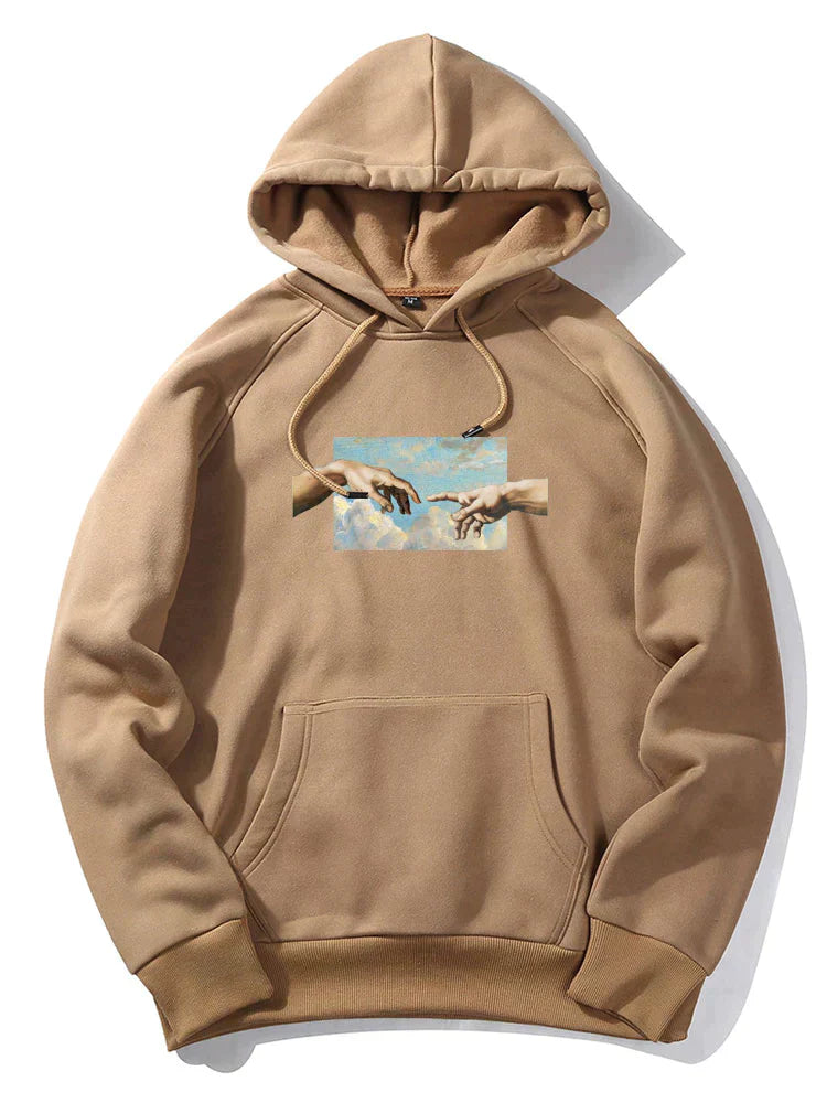Levoire | Sweat À Capuche Chic Pour Homme Avec Un Motif Unique Marron