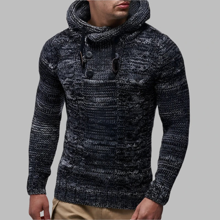 Levoire | Pull À Col Roulé Décontracté Pour Hommes Gris foncé