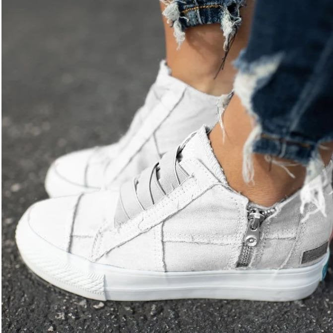 Levoire | Femmes Chaussures En Toile Blanc