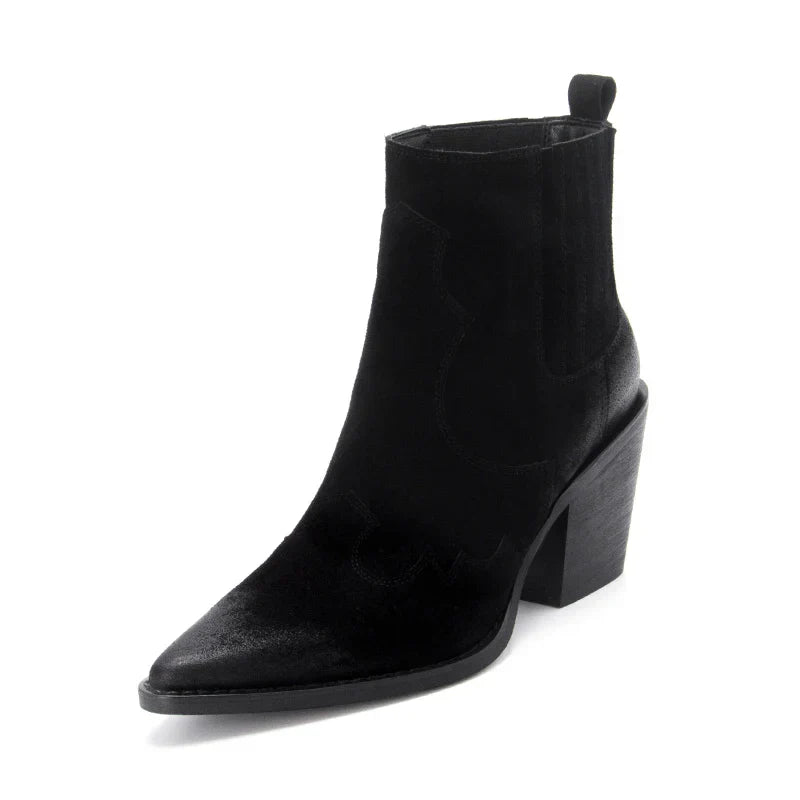Levoire | Bottes En Cuir À Talon Moyen Pour Femmes