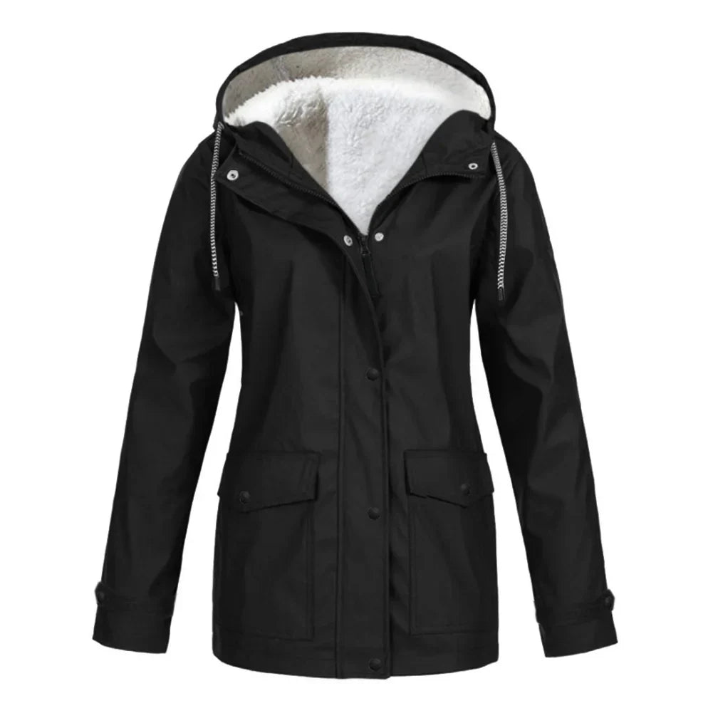 Levoire | Veste En Duvet Imperméable À Manches Longues Noir