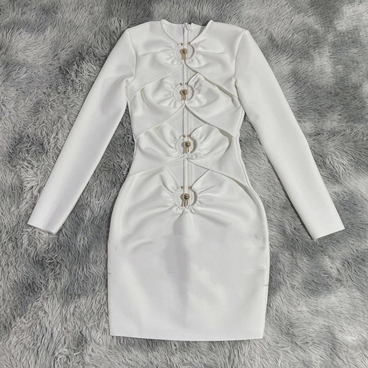 Levoire | Robe Mini Holometalliringer À Épaule Dénudée