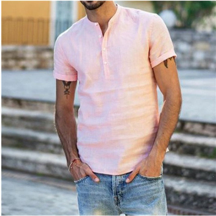 Levoire | Une Chemise Pour Homme Élégante & Décontractée T-Shirt Rosa