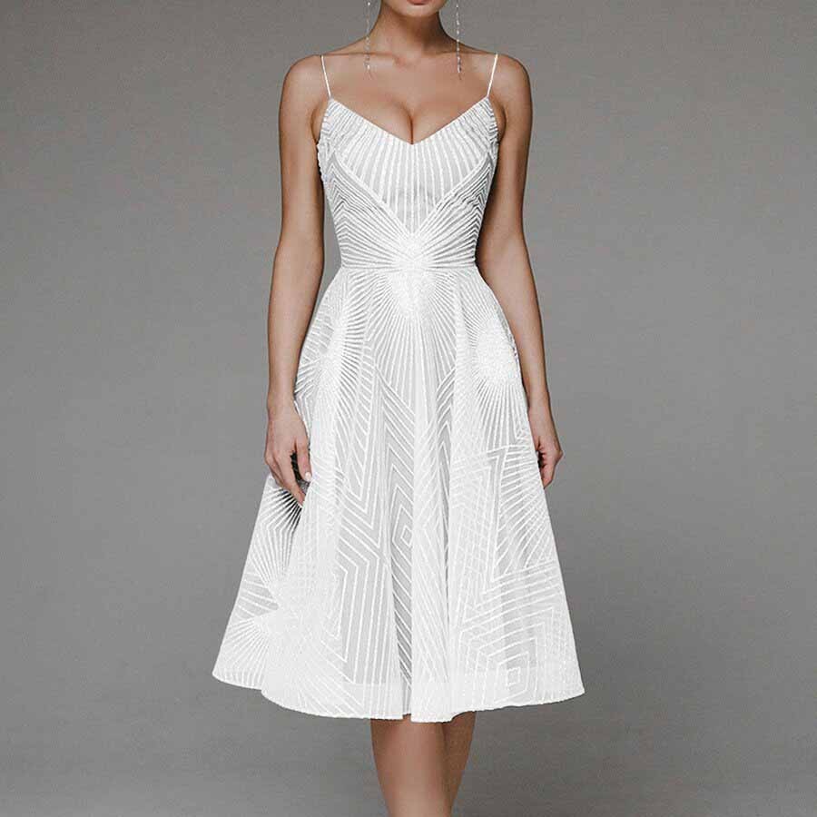 Levoire | Robe Midi Blanc