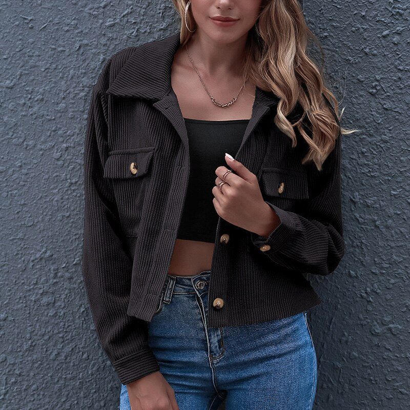 Levoire | Veste À Côtes Tendance Noir