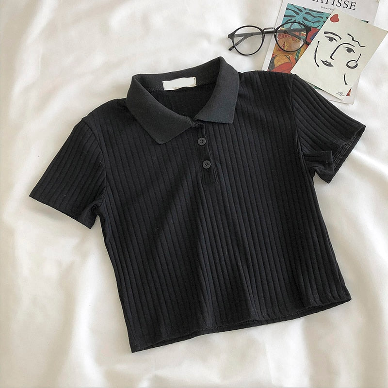 Levoire | Crop Top - Un Crop Top Frais Et Estival Noir