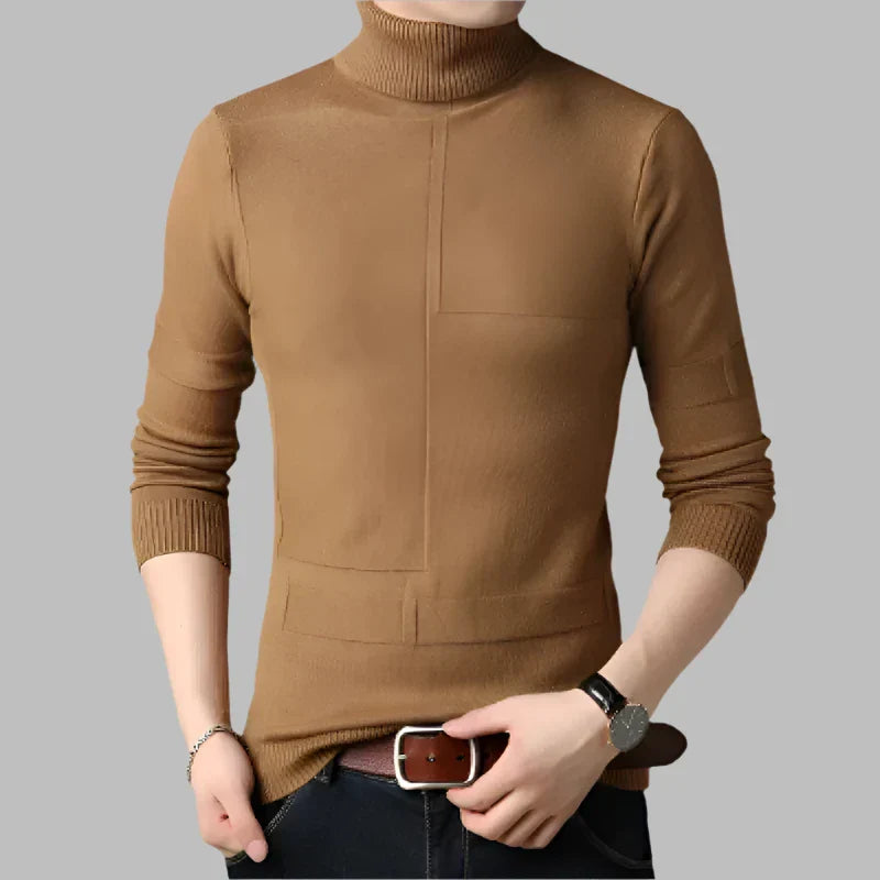 Levoire | Pull En Laine Élégant Pour Hommes Caramel