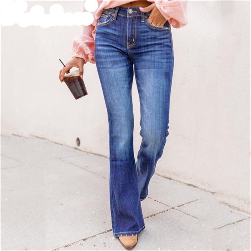 Levoire | Pantalon Évasé Pour Toutes Les Occasions Bleu