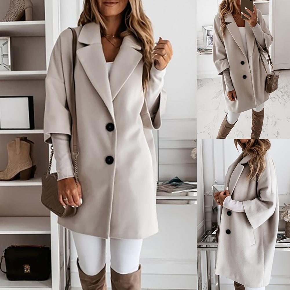 Levoire | Manteau Long Élégant Tendance Pour Femmes Gris clair