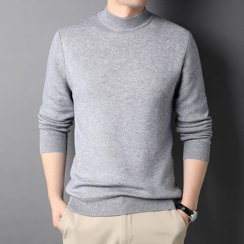 Levoire | Pull Col Roulé Premium Coupe Slim Gris