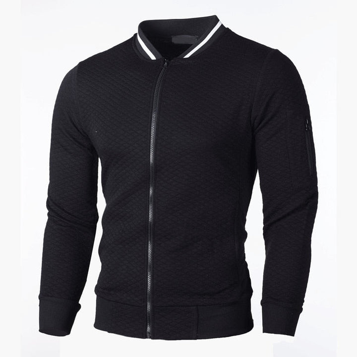 Levoire | Veste À Manches Longues Coupe Slim Avec Zip Noir