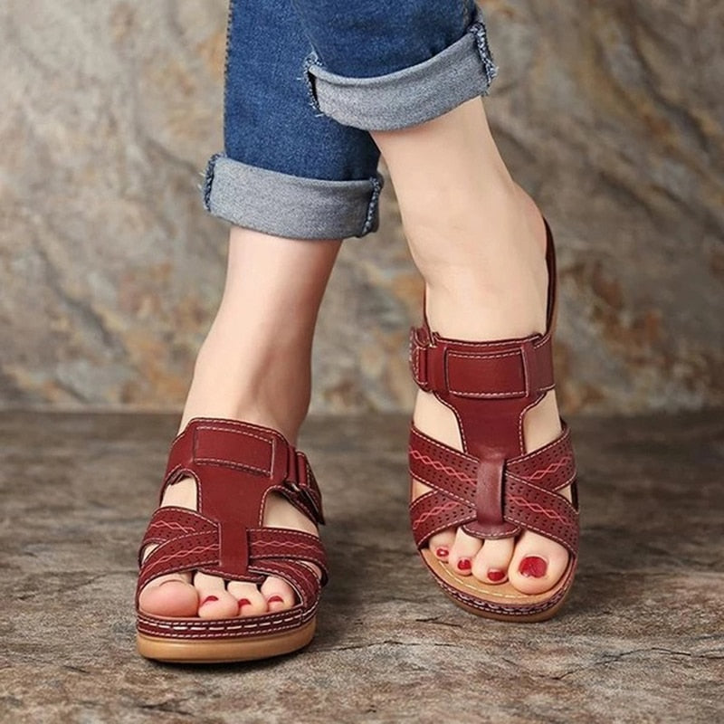 Levoire | Sandales Pour Femmes Avec Semelle Ergonomique Et Talon Rot
