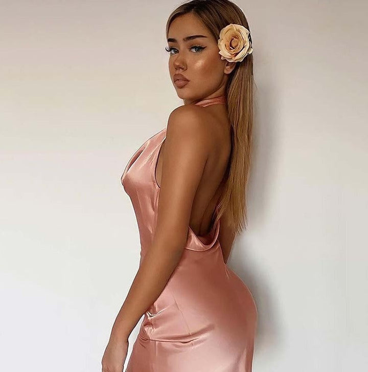 Levoire | Robes Mini En Satin À Bretelles Spaghetti