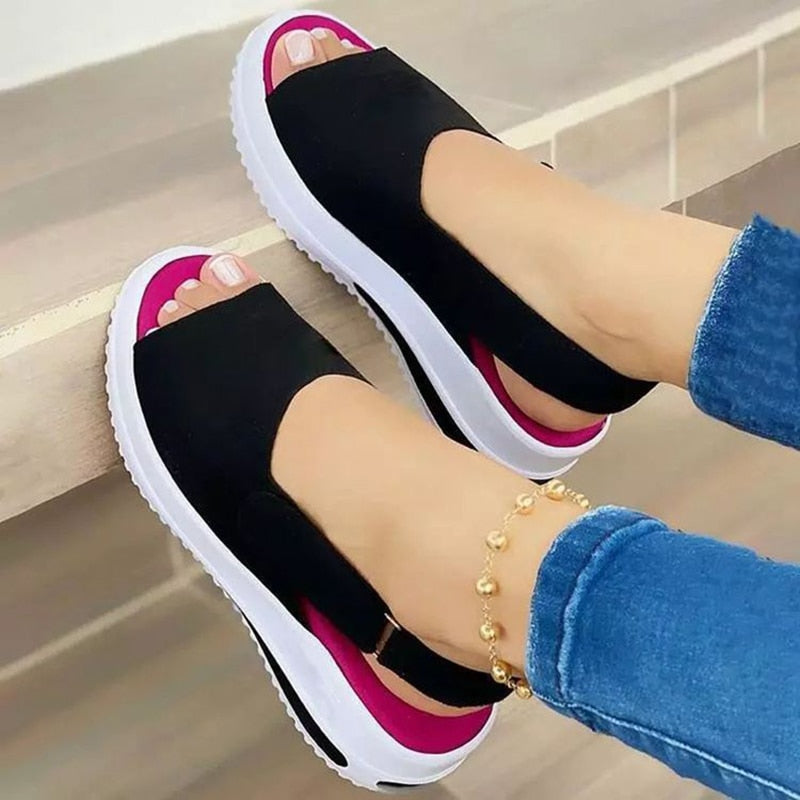 Levoire | Sandales Ergonomiques Pour Femmes Avec Talons Noir