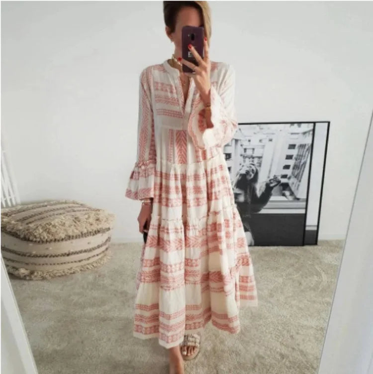 Levoire | Mode Imprimé Géométrique Robe