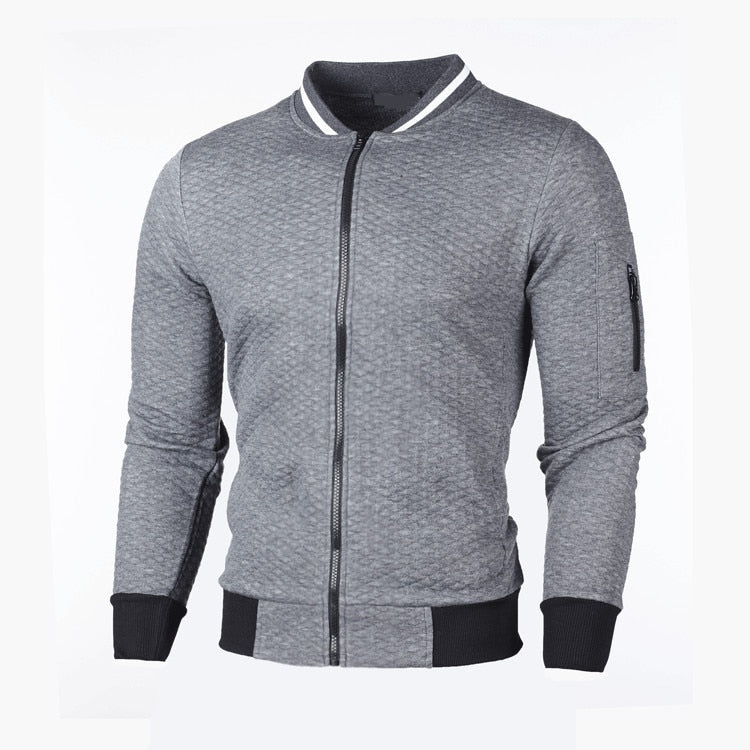 Levoire | Veste À Manches Longues Coupe Slim Avec Zip Gris foncé