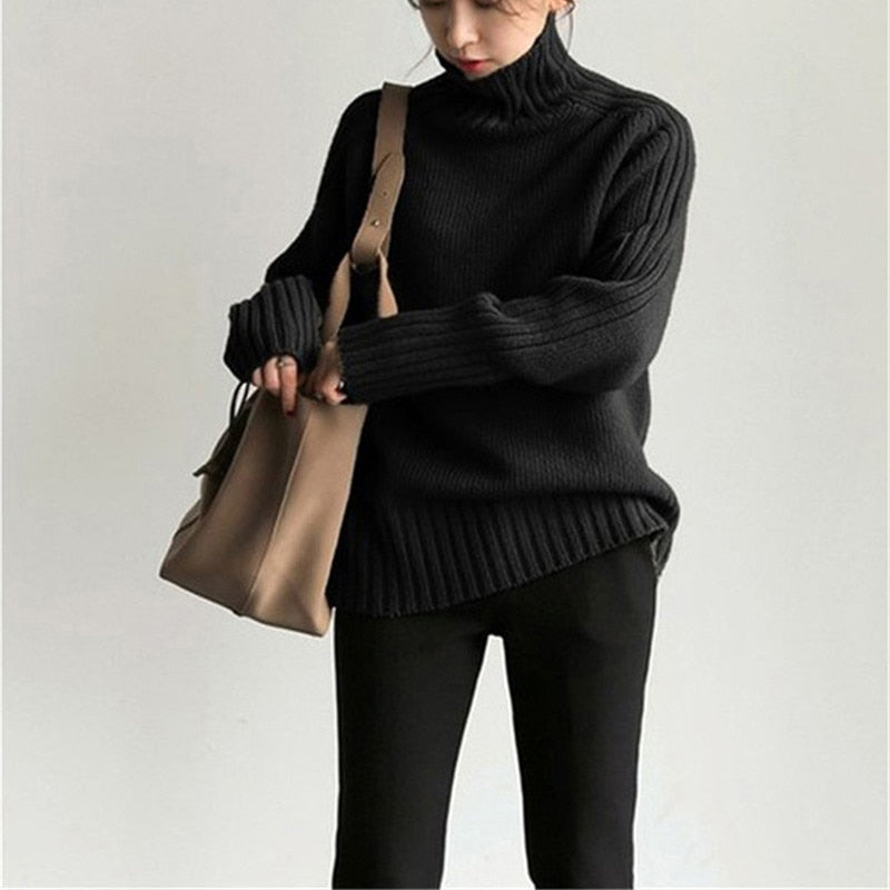 Levoire | Pull Élégant Confortable Pour Femmes Noir Taille unique