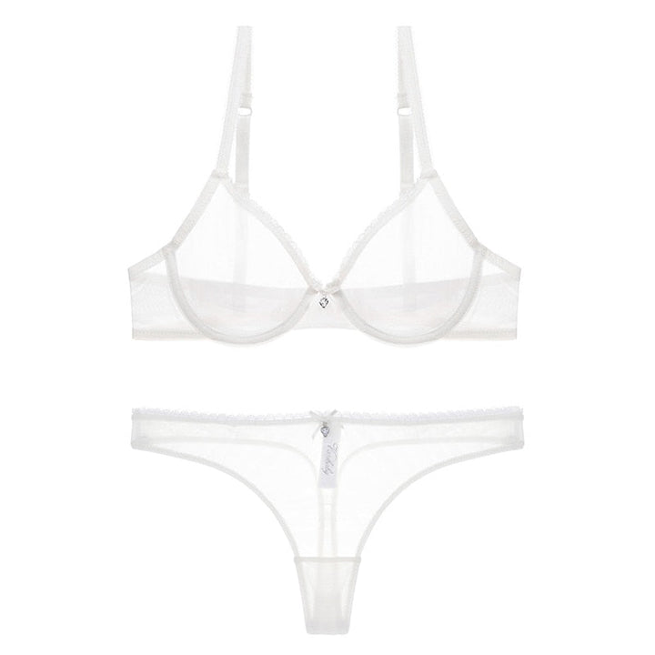 Levoire | Ensemble De Lingerie Transparent Blanc