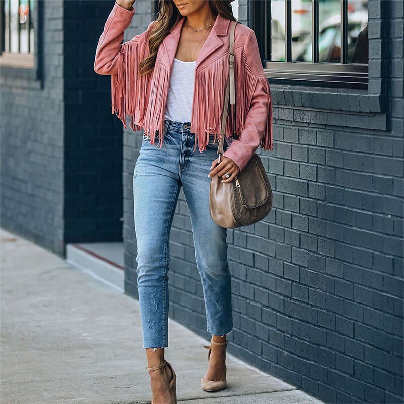Levoire | Veste En Maille Noire Déchirée À La Mode Pour Femmes Rosa