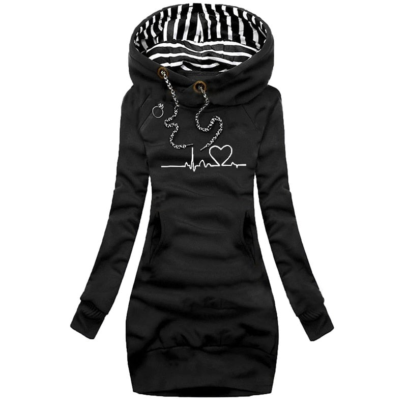 Levoire | Pull d'hiver Heartbeat Noir