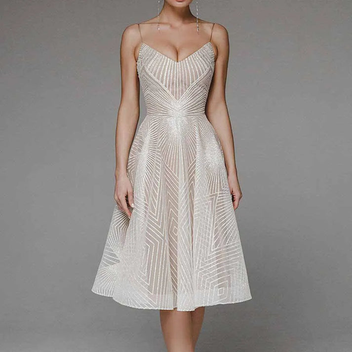 Levoire | Robe Midi Chic Champagne